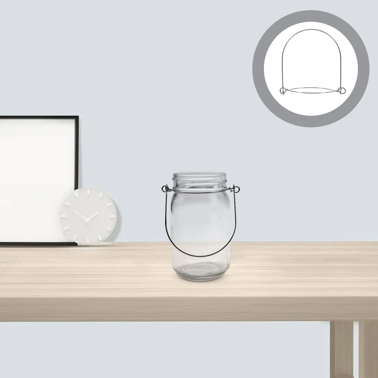 20 шт. кольца для банок Mason устойчивая вешалка вешалки с подвесной ручкой серебра