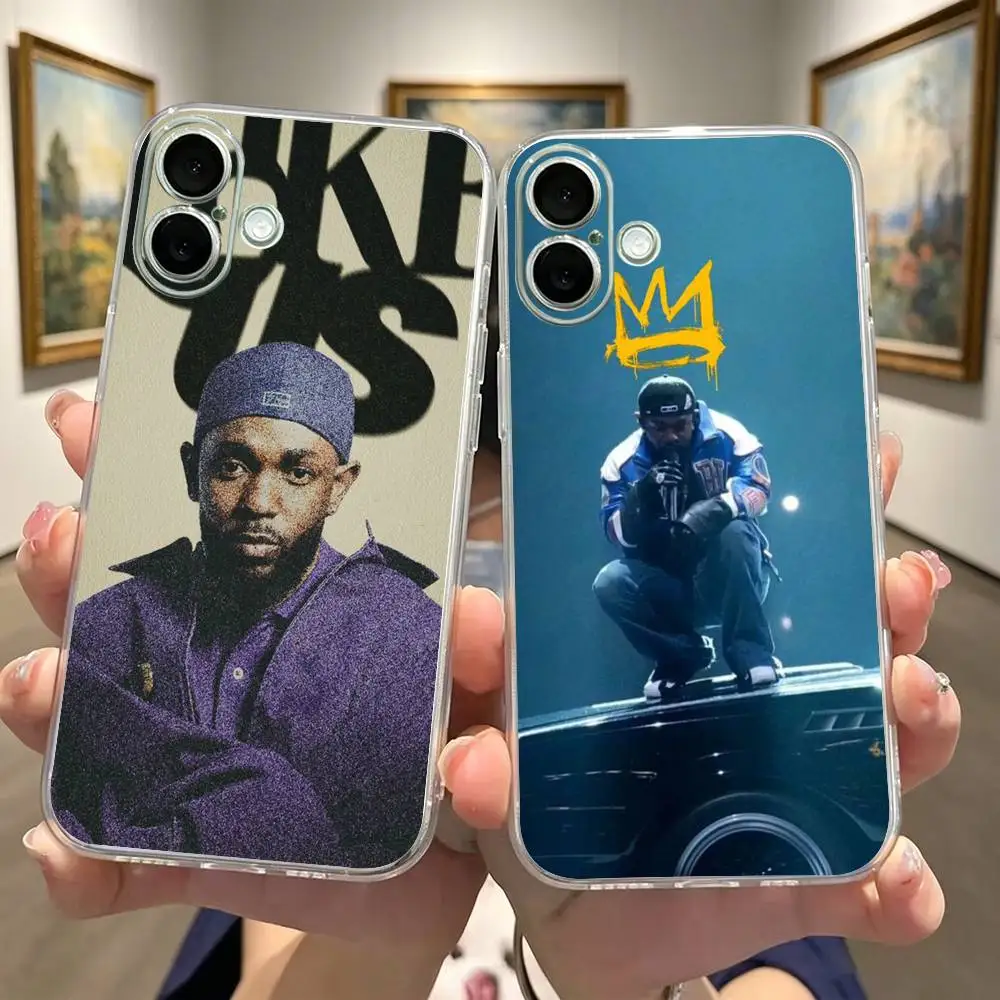 Фото Прозрачный противоударный чехол Raper Kdot K-Kendrick Lamar для iPhone 17, 16, 15, 14, 13, 12, 11 Plus, Pro Max №1