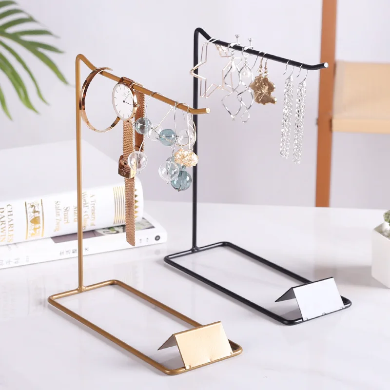 Jewelry Organizer Wooden Rack Bracelet Hanger Earring Holder Display Decoration Stand for Small Things Storage Items Exhibitor