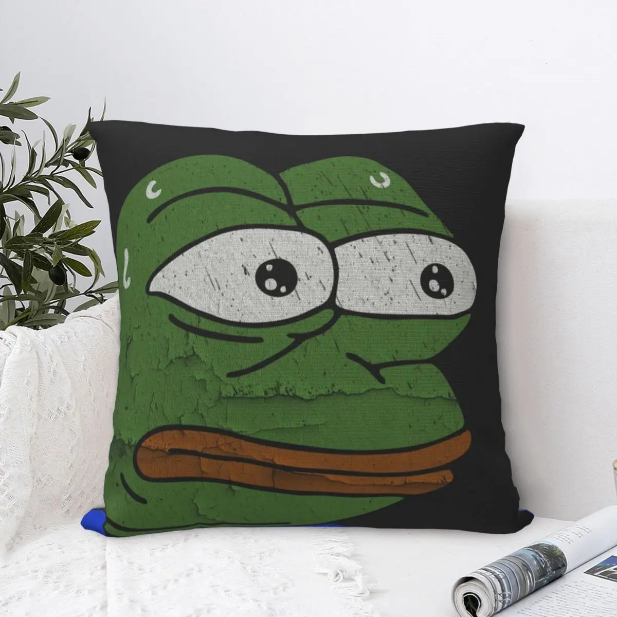 

Pepe The Frog Case Of Sofa For Bedroom Pillow Cover Cases Home Decor Household Items Decorative Pillow Car Pillow Cushion Funny