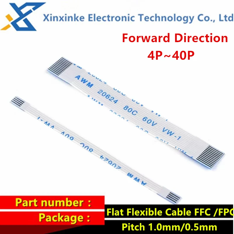 

FFC/FPC кабели Forward Flat Flexible Cable 5-50 см 4/5/6/8/10/12/14/16/18/20/24/26/30/40 Pin