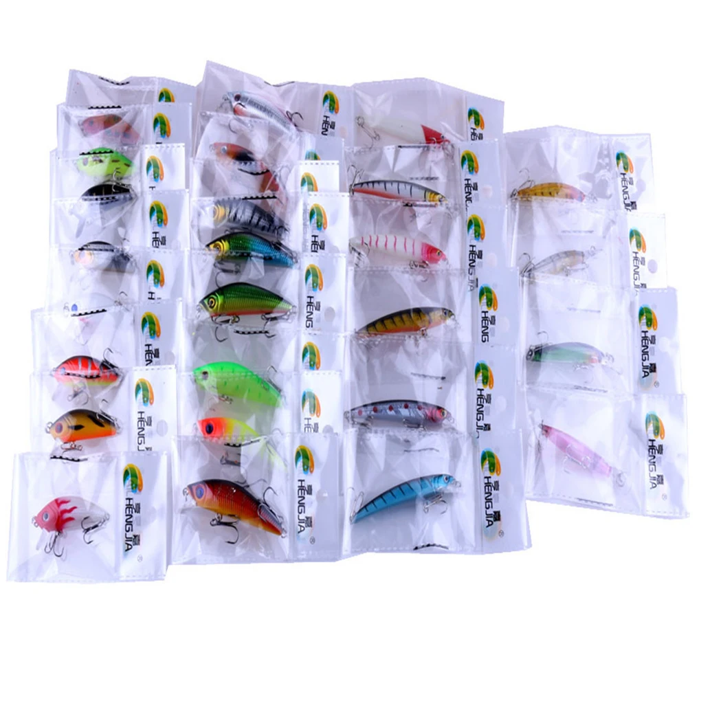 

26PCS Set Colorful Ocean River Fishhook Fishing Hook Lure Minnow Salmon Fish Lure Trout Artificial Bait