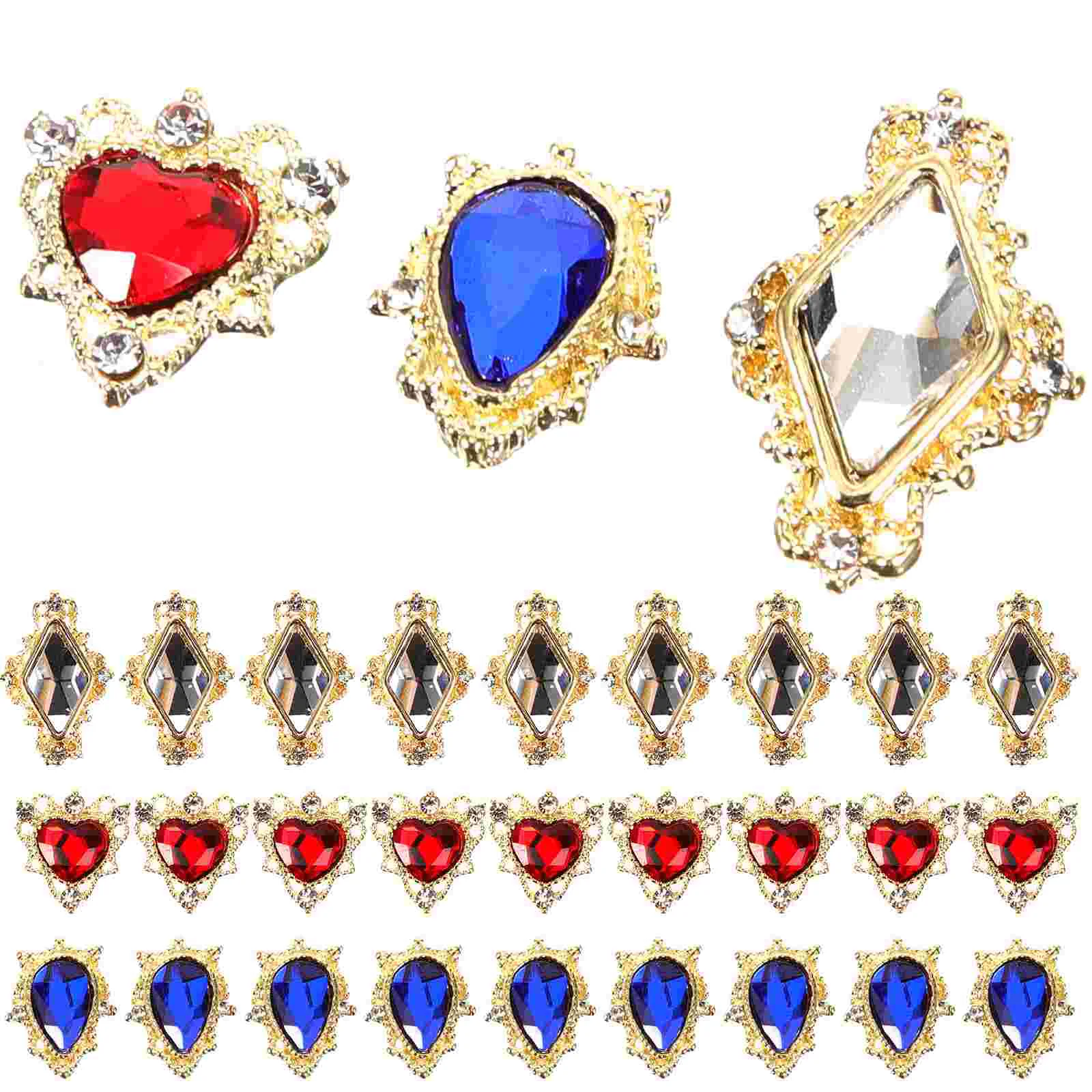 

30 шт., подвески для ногтей