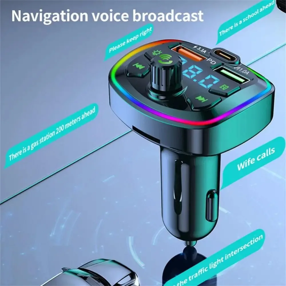 Многофункциональный Bluetooth FM-передатчик Напряжение в реальном времени