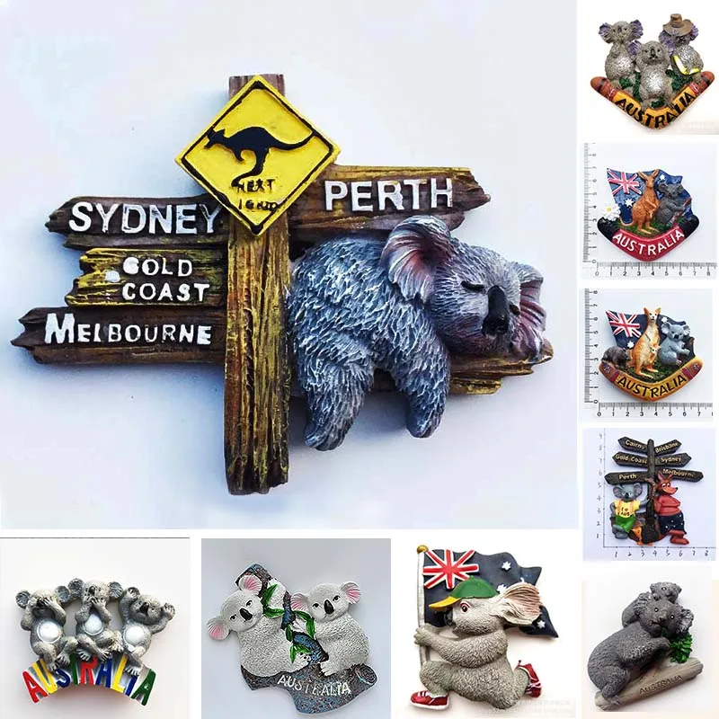 Australia Fridge Magnet Koala Fridge Magnet Souvenir 3D Resin Magnetic