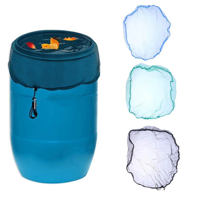 

Outdoor Garden Rain Barrel Netting Leaf Proof Netting Catchment Barrel Pest Proof Netting Water Tank Raindrop Collection Tool