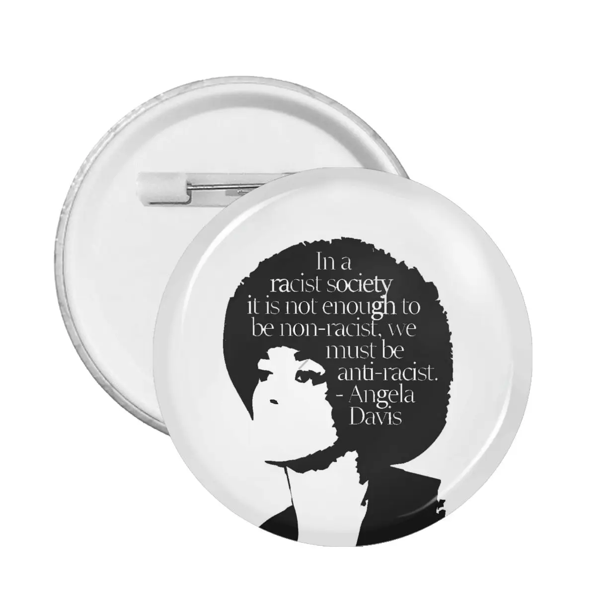 

Женская Брошь с мягкой пуговицей Angela Davis