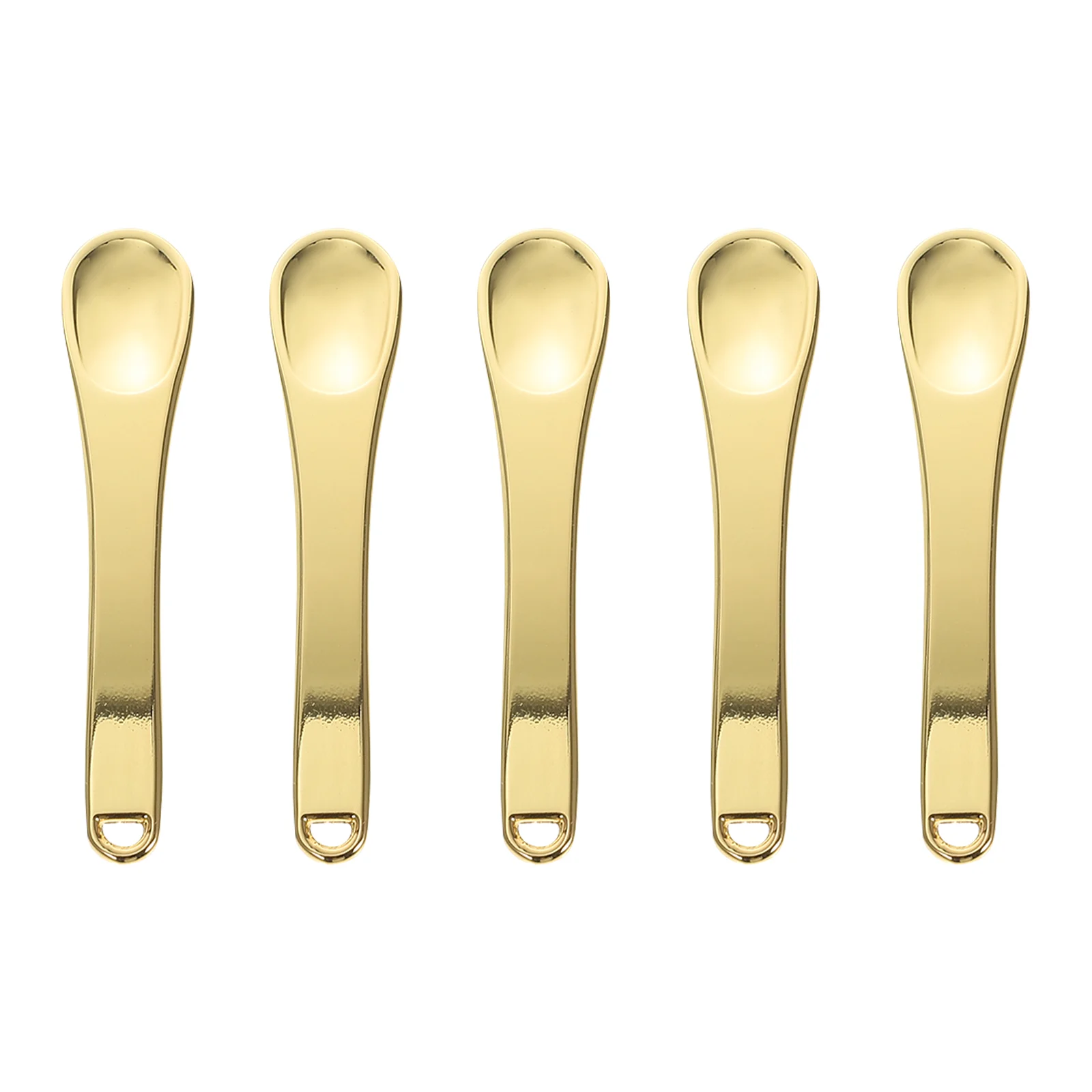 

5 PCS Face Cream Scoop Skincare Makeup Facial Mask Spoons Pick Sticks Portable Environmental Protection Zinc Alloy Massage Girl