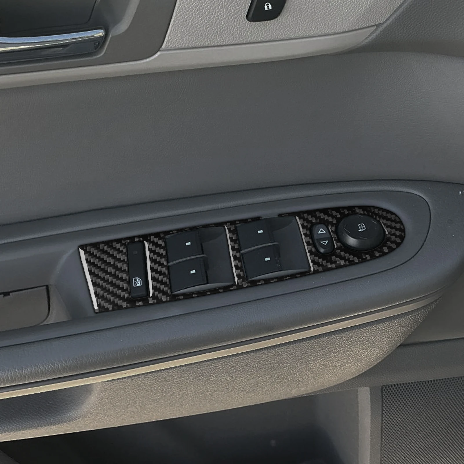 Фото Для Chevrolet Traverse 2013-2017 углеродное волокно центральная навигация радиопеременного тока переключатель двери панель автомобильные аксессуары декоративные наклейки №5