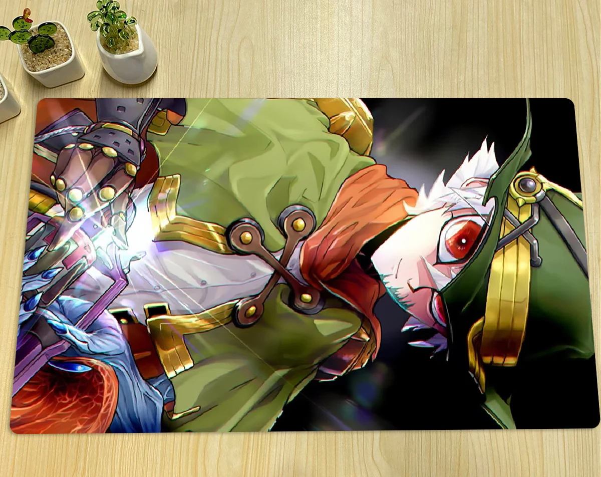 

Магический коврик для мыши YuGiOh Kidbrave, игровой коврик для настольных игр TCG и карточек, игровой коврик для мыши в стиле аниме, резиновый Настол...