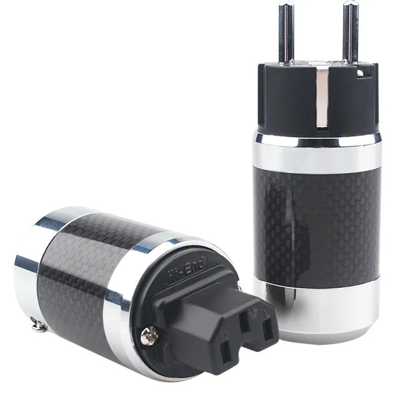 Высокоточная аудиовилка из углеродного волокна с родиевым покрытием 15 А C13