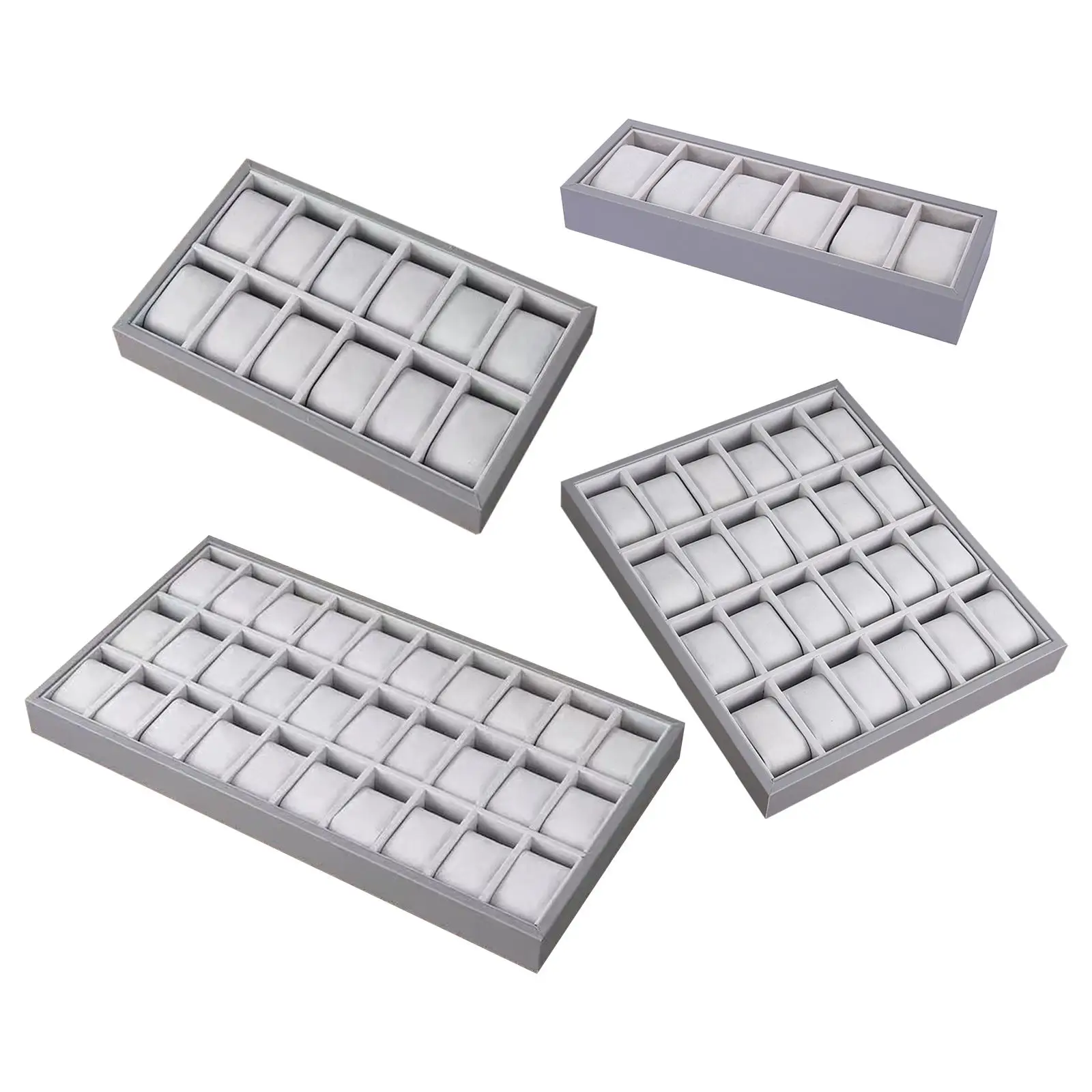 

Watch Jewelry Tray with Pillow Showcase Watch Pillows Tray Jewelry watch Stackable Organizer for Drawers Shop Display