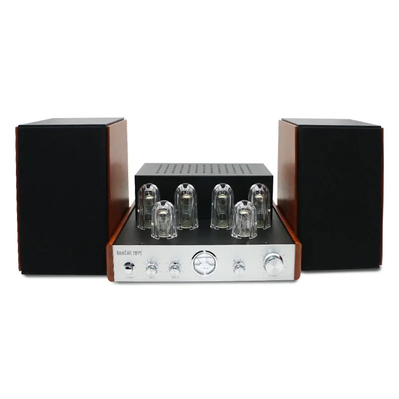 

Electron vacuum tube amplifier w/BT/Aux-in/CD-in function External Stereo Speakers w/External 2xBass range 10W and2x treble 5way