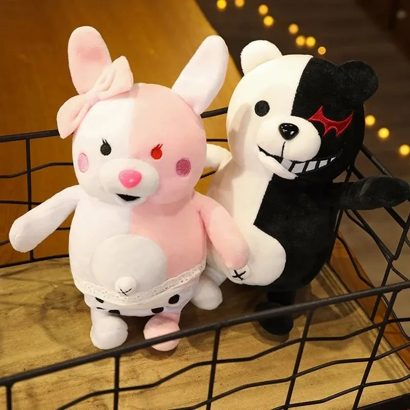 Фото Мягкая плюшевая игрушка Монокума из Danganronpa, 20 см, для детей, фанатов, косплея, подарков на день рождения, праздников, коллекционирования, украшения комнаты на Рождество №4