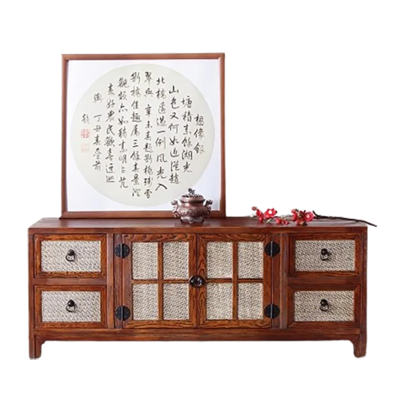 Luxury Vintage Tv Stand Retro Glamour Premium Duża szafka pod telewizor Elegancka modna Muebles Para Habitación Meble do salonu