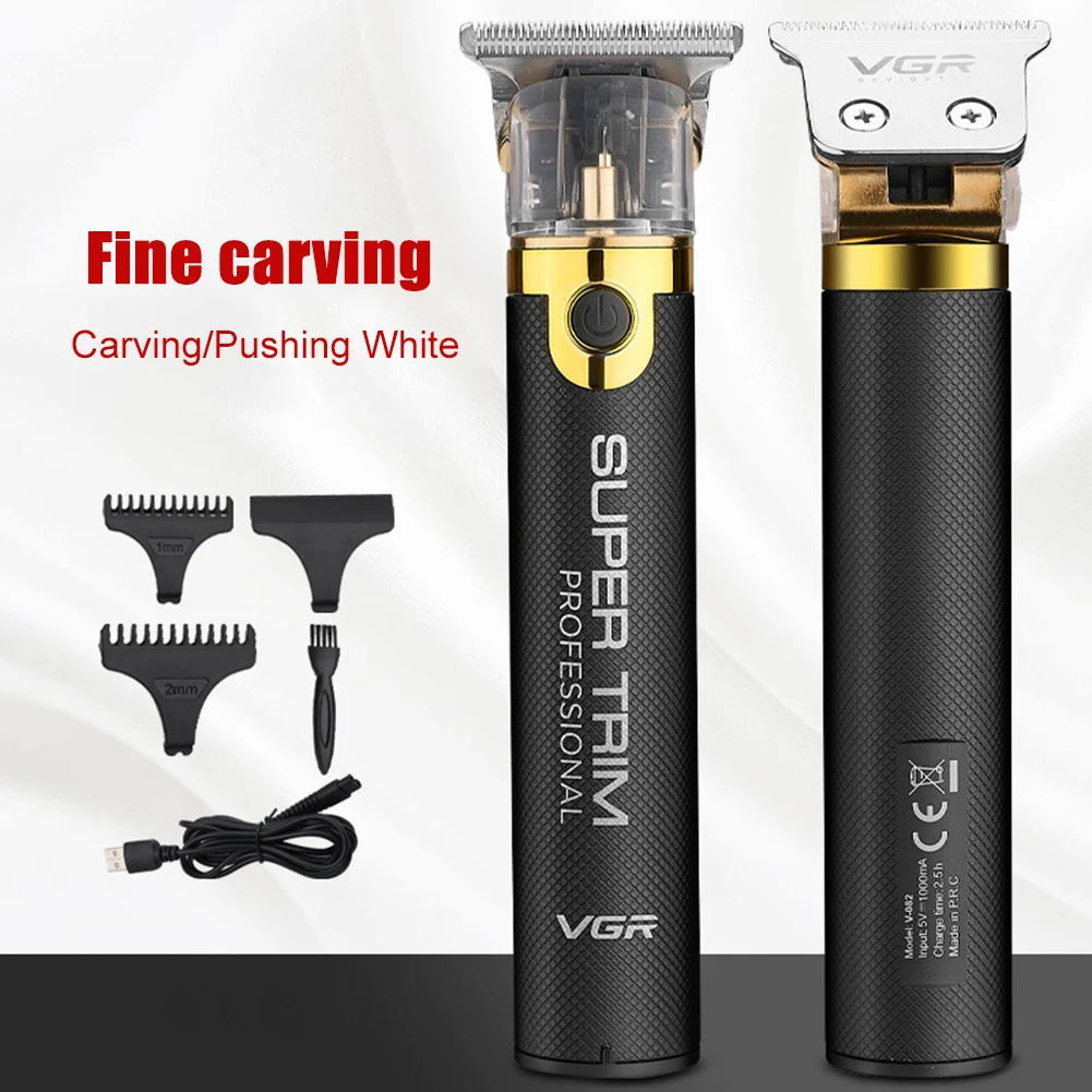 

Rechargeable T-blade Hair Clipper Barber Carving Trimmer Electric Cutter Hair Clipper Electric Hair Cutting Machine Haircut
