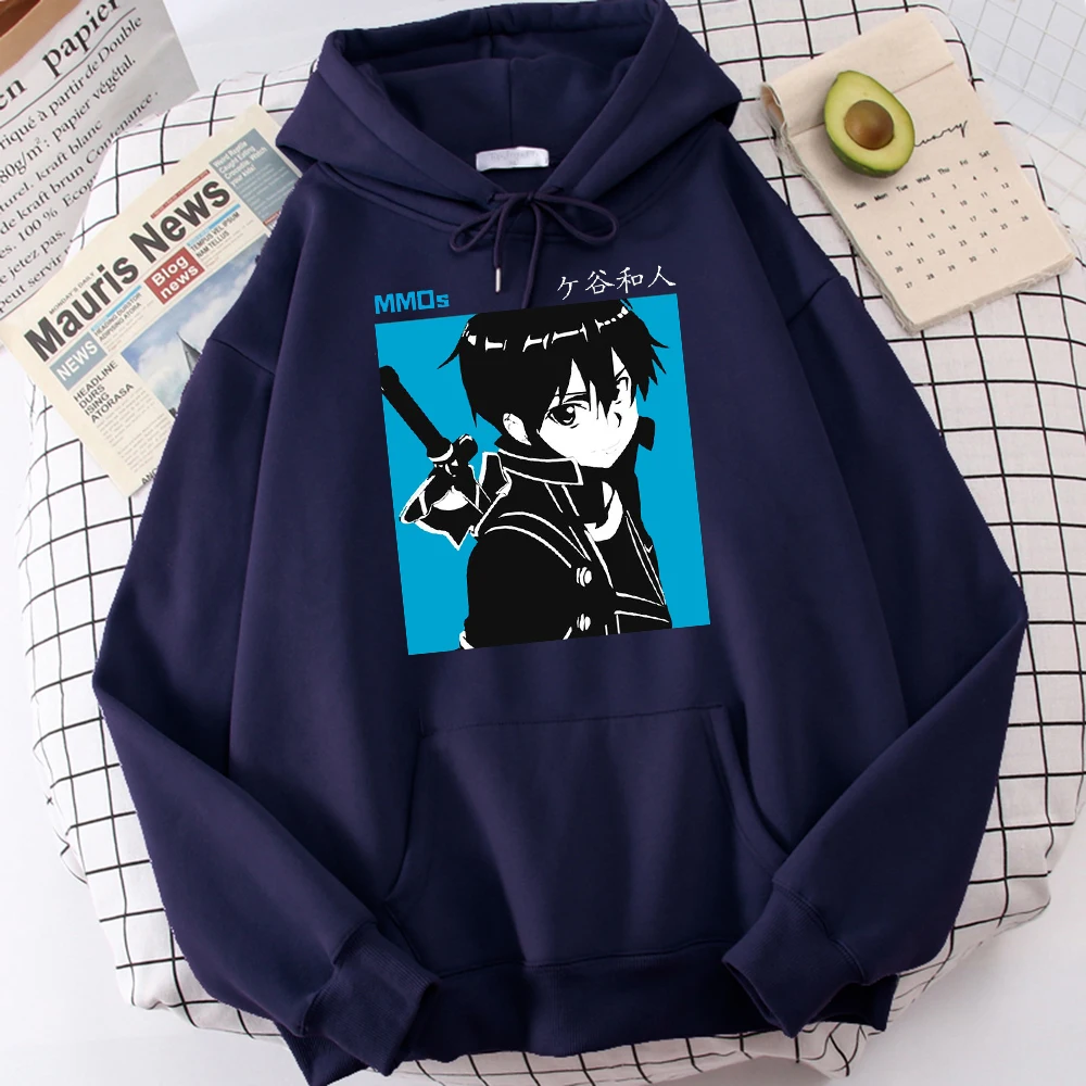 

Sword Art Online Japanese Anime Hoodie Casual Fleece Women Men Streetwear Manga Graphic Sweatshirts Sports Hip Hop Men's Hoodies