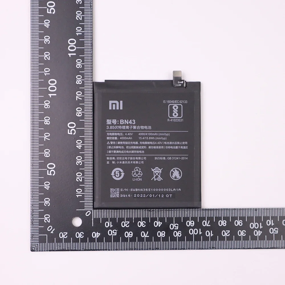 Оригинальный аккумулятор для Xiaomi Redmi 5 6 Pro Max 2 3 Note 8 9s 9 Mi Lite MI5 4C 5X 4X 4A MI9