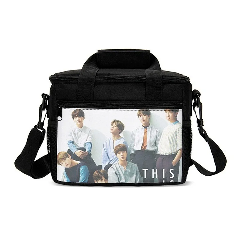 Корейская группа Kpop для мальчиков BTSs Портативная сумка обеда детская школьная
