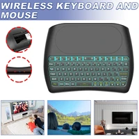 2 4ghz mini wireless keyboard mouse touchpad rechargeable li ion battery rgb backlit computer accessory with usb receiver