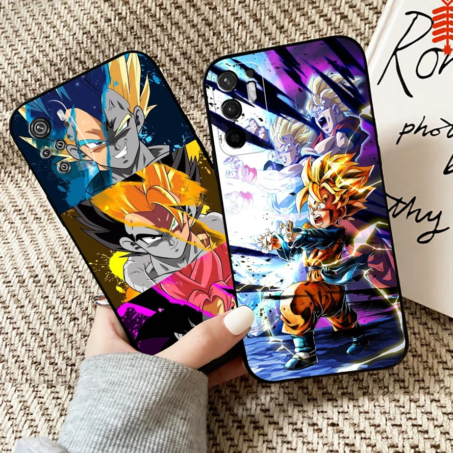

Goku Dragon Ball Vegeta Phone Case For Xiaomi Redmi Note 11 11T 11S 10 10S 10T Pro For Redmi Note 11 10 5G Black Back TPU