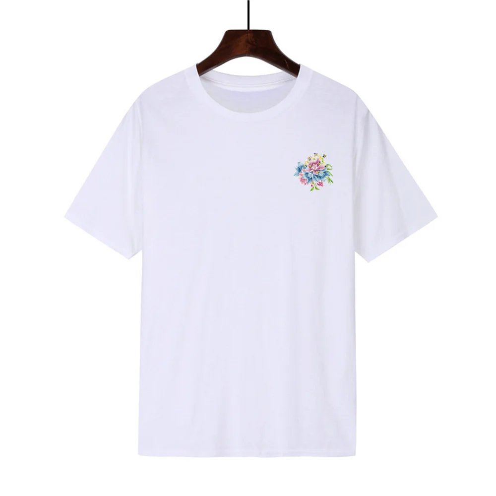 9 шт. мультяшный цветочный узор термонаклейка для одежды подходит толстовки