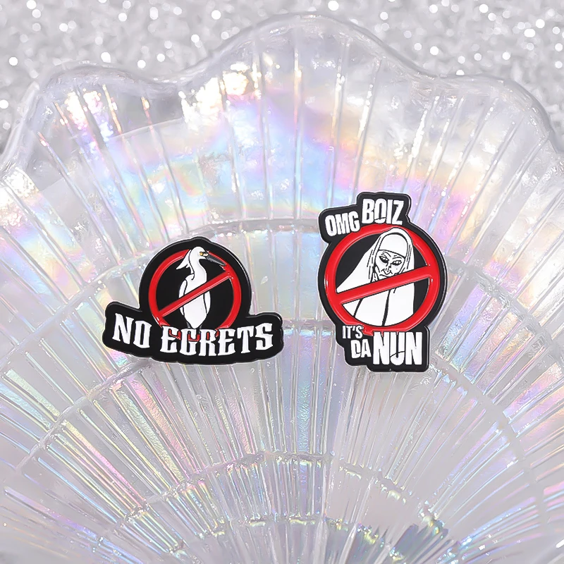 Креативная Эмалированная Булавка С Ограничением Ужасов Элегантная Для