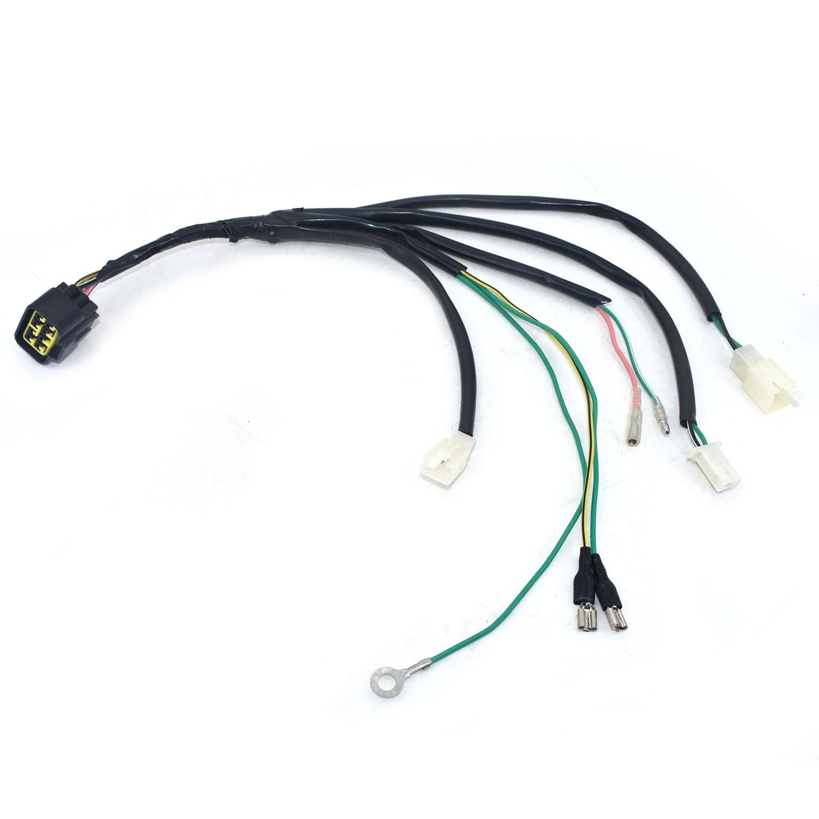 

Motorcycle Waterproof Foot Start Socket Cord Assy Circuit Cable Complete for 110cc Electric Full Vehicle GO Kart ATV Harness