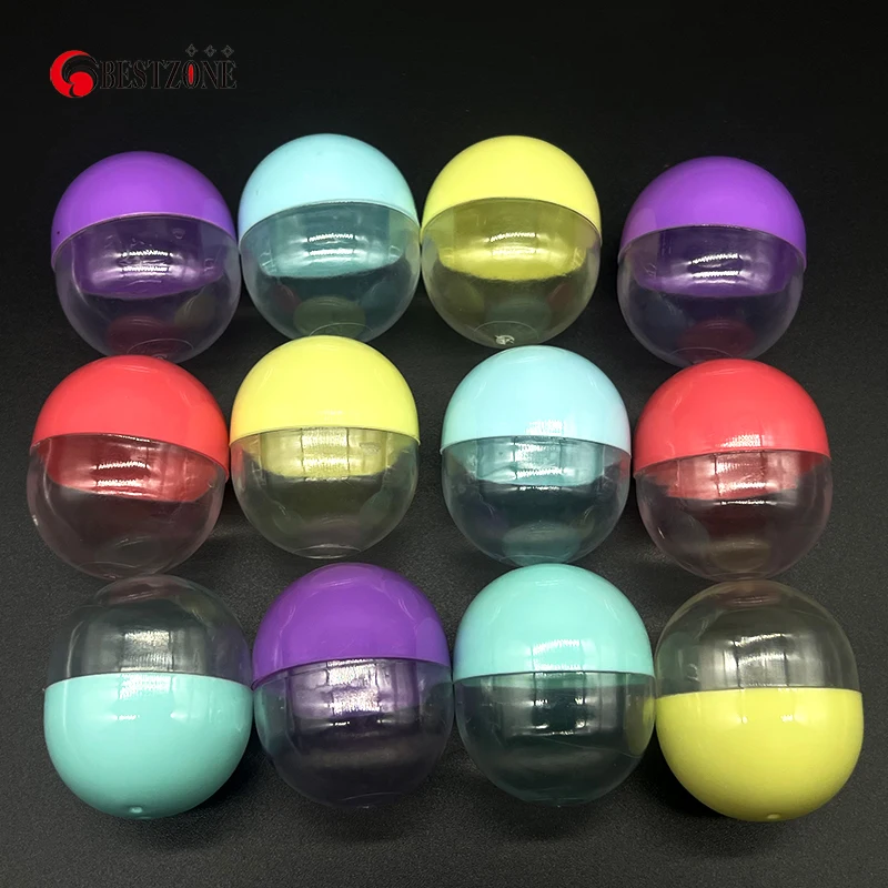 Пластиковые пустые игрушечные капсулы PP + PS 50 шт. диаметр 47x56 мм 1 85*2 2 дюйма