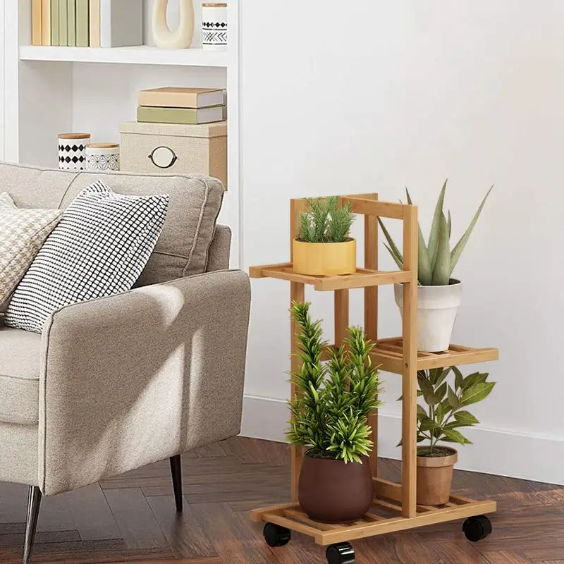 Wood Plant Flower Stand Półka Sadzarka Doniczki Półki Stojak Uchwyt Wyświetlacz dla wielu roślin Wewnętrzny Ogród Patio na zewnątrz