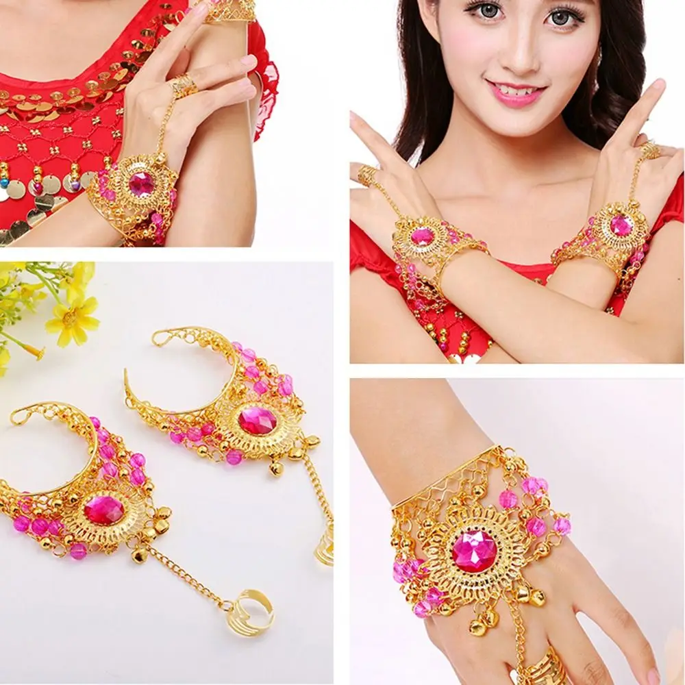 Блестящее кольцо богемный браслет из бисера танцевальные аксессуары костюмы для