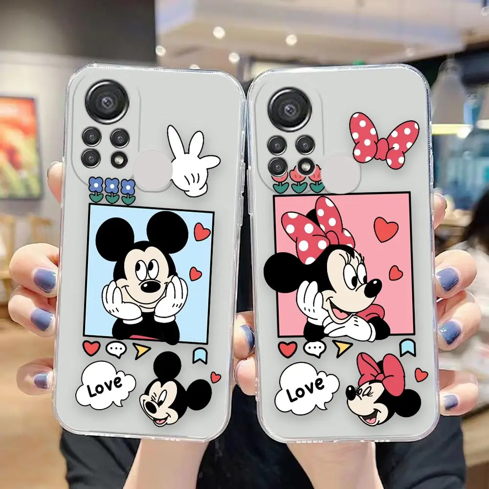 

Clear Case For Infinix TECNO CAMON 18 HOT 10S 11S NFC 8 9 10 11 12 PLAY POVA2 SMART 6 7 GO PRO Case Funny Mickey Minnie Mouse