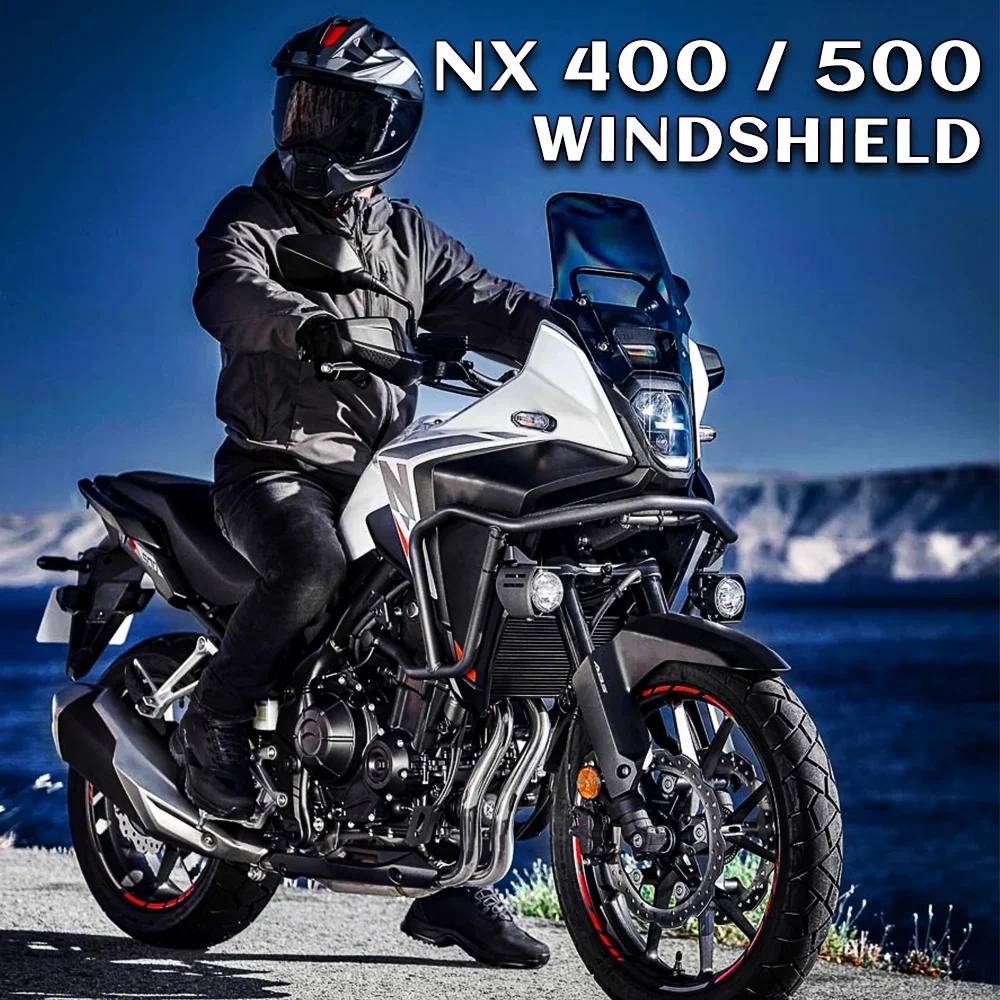 Лобовое стекло для HONDA NX500 NX400 NX 500 лобовое мотоцикла 400 увеличенное 2023 2024