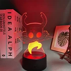 Пустотелый рыцарь игра 3D лампы светодиодные RGB неоновые ночные светильники день рождения игрушки крутой подарок для друзей детская кровать комната красочное украшение