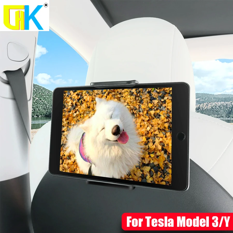 HKGK | Для Tesla Model 3/Y автомобильное заднее сиденье держатель для IPAD аксессуары iPhone