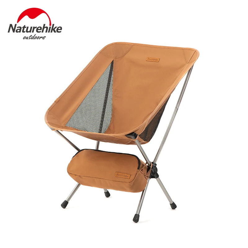 

Naturehike Outdoor Portable 878G Folding Chair Aluminium Alloy Bracket 120KG Bearing Weight Camping Fishing Hiking Widened Chair