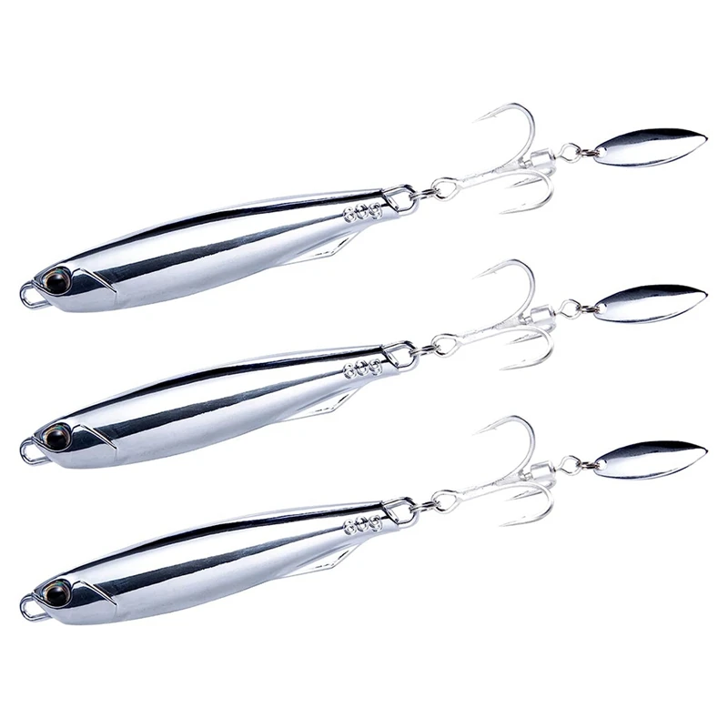 

3 Pack Surf Fishing Trolling Lures Vertical Diamond Jigs Mackerel Striper Bluefish Lures