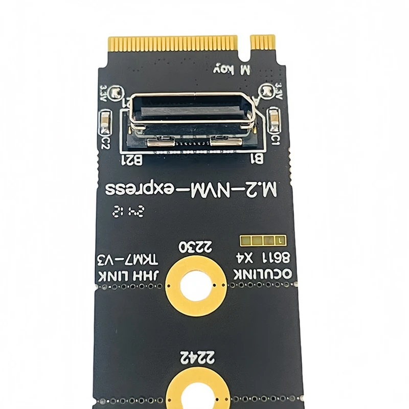 Для адаптера M.2 NVME к Oculink Female SFF-8612 PCI-E X4 поддержка DOCK-OC4 для 2 5-дюймового U.2 (SFF 8639) SSD
