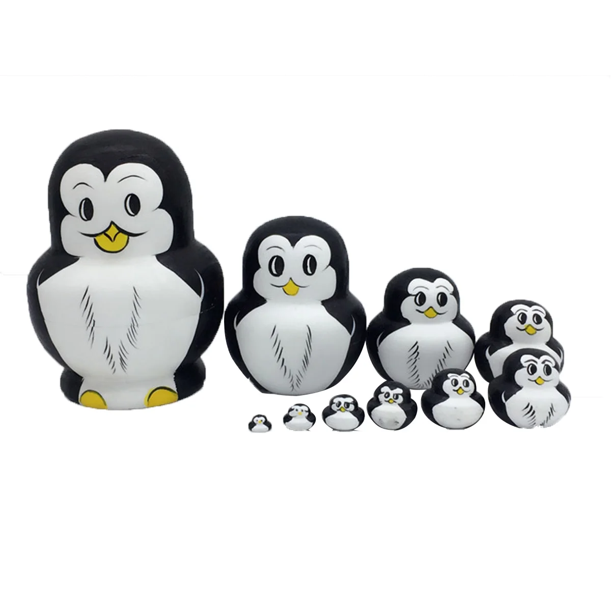 

10 шт., игрушечные куклы в виде милых пингвинов