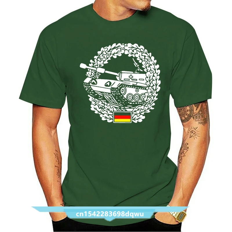 

2021 New Cotton Tee Shirt Panzertruppe Barett BW PzTrp Abzeichen Bundeswehr - T Shirt Summer T-shirt