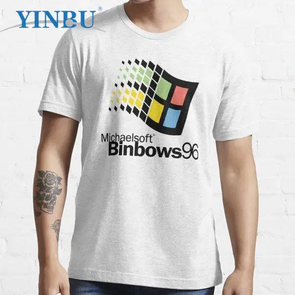 

Michaelsoft Binbows 96 унисекс YINBU бренд 2023 футболка графическая футболка