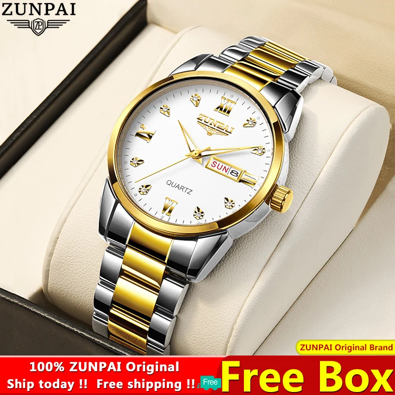 

Часы WISHDOIT Мужские кварцевые, водонепроницаемые, из нержавеющей стали