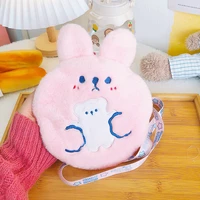 winter cartoon rabbit hot water bottle pvc stress pain relief therapy hot water bag with knitted soft cozy cover hand warmer 1pc