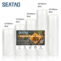 seatao vacuum bags for food vacuum sealer food fresh long keeping 1215202528cm600cm rollslot bags for vacuum packer
