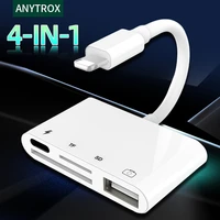lightning to sd tf usb adapter camera card reader connector lighting otg adaptor cable iphone usb otg adapter for iphone ipad