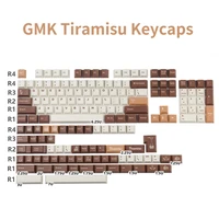 gmk tiramisu 164 keys keycaps pbt thermal sublimation keycaps cherry profile keycaps with iso enter 3u 7u spacebar anne pro