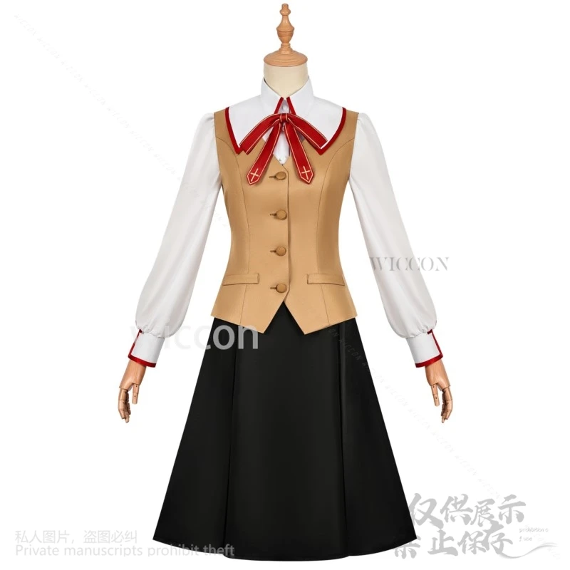 Аниме игра Fate Stay Night Косплей Тосака Рин костюм Jk Shcool униформа Cos юбка женщина Kawaii