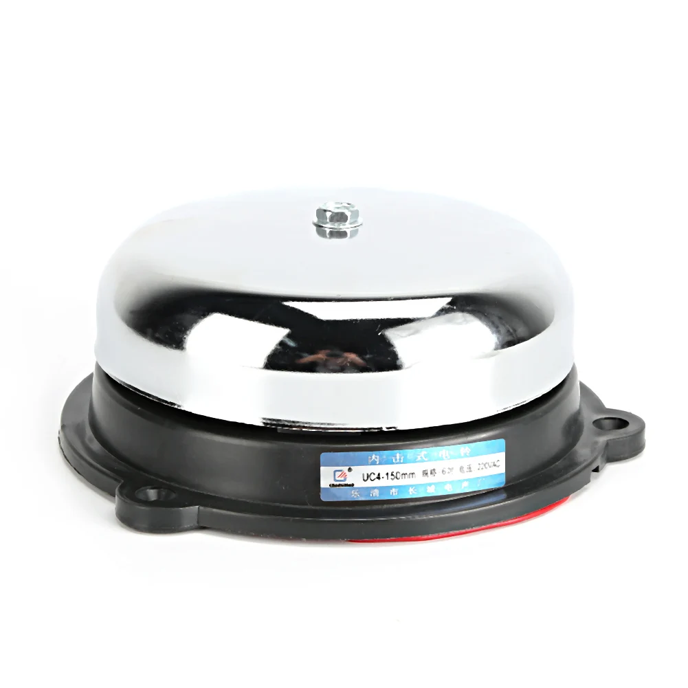 

6inches Electric Bell Internal Strike No Spark School Factory Fire Alarm 220V
