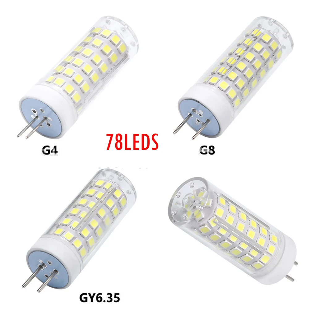 Светодиодная лампочка-кукуруза G4 G8 GY6.35 10 Вт 102 светодиодный S SMD2835 светодиодная