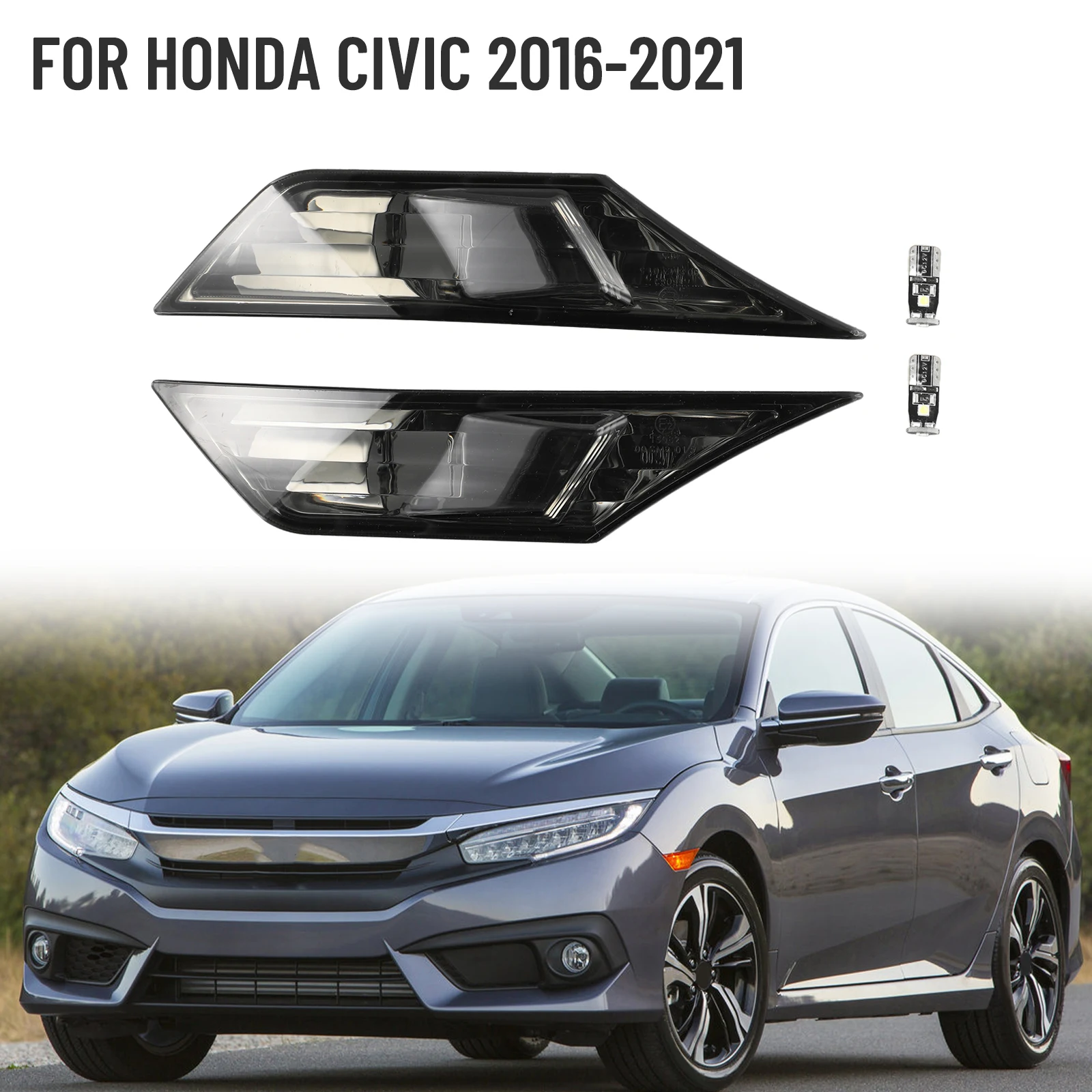 2 шт. автомобильный указатель поворота для Honda Civic 2016-2021 IP68 водонепроницаемый